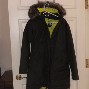 NorthFace Long Goose Down Jacket